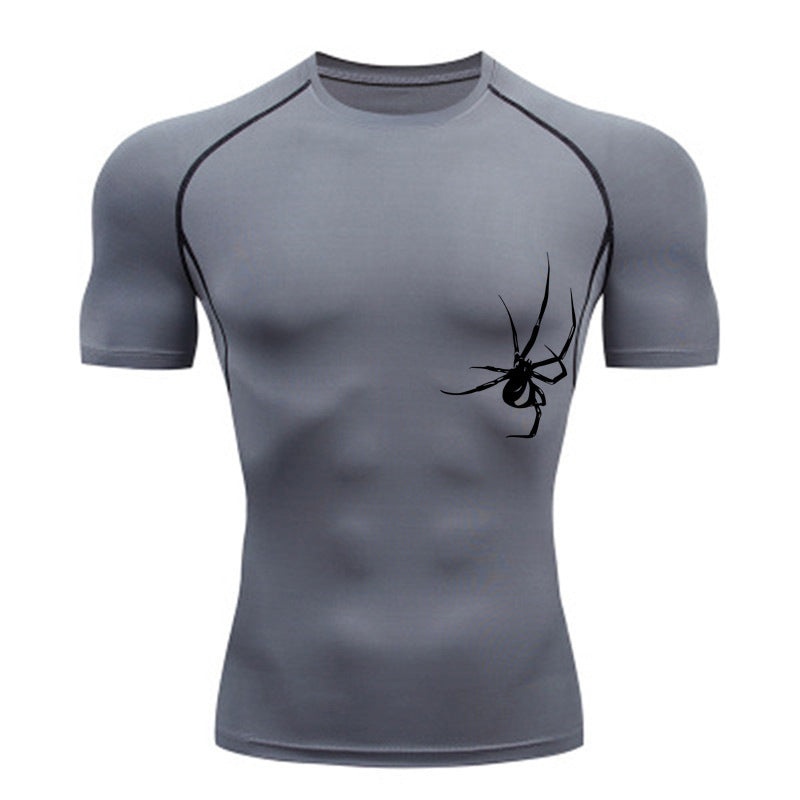 Quick Drying Spider Compression Gym Training Tights