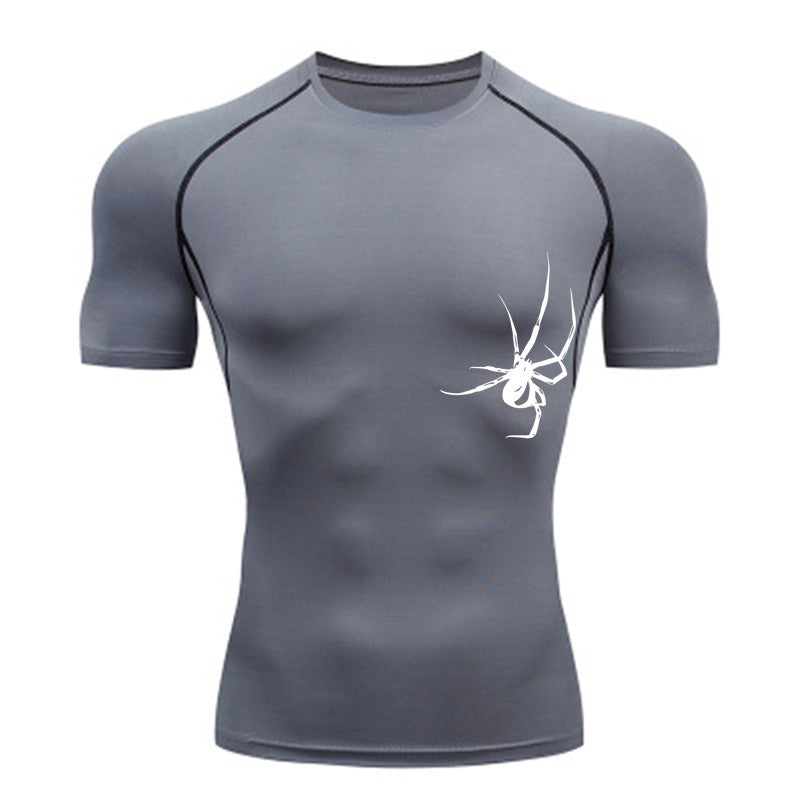 Quick Drying Spider Compression Gym Training Tights