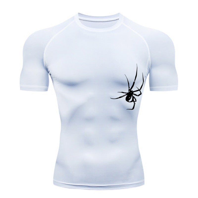 Quick Drying Spider Compression Gym Training Tights