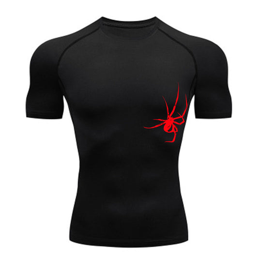 Quick Drying Spider Compression Gym Training Tights