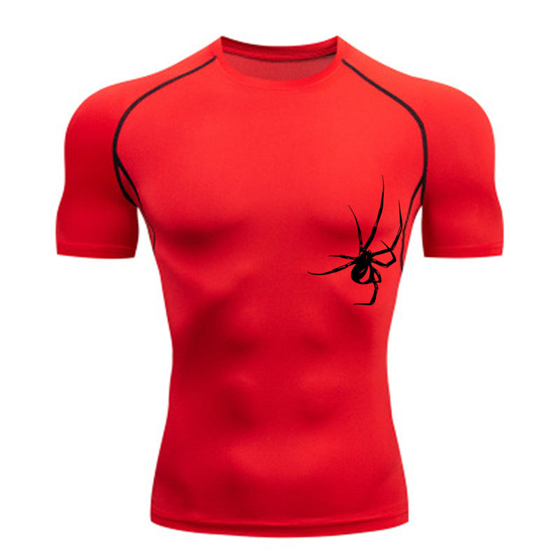 Quick Drying Spider Compression Gym Training Tights